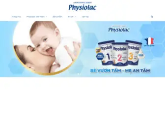 PHysiolac.com.vn(Sữa bột trẻ em Physiolac hỗ trợ tiêu hóa giảm táo bón bổ sung DHA) Screenshot