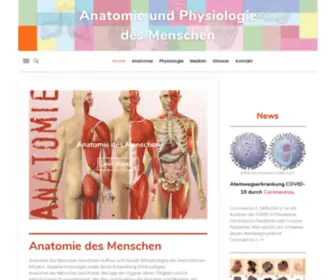 PHysiologie-Online.com(Anatomie des Menschen beschreibt Aufbau und Gestalt (Morphologie)) Screenshot