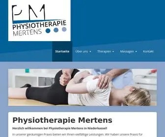 PHysiomertens.de(Physiotherapie Mertens Inh) Screenshot