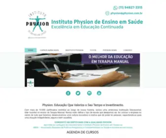 PHysion.com.br(Instituto Physion de Ensino em Saúde) Screenshot