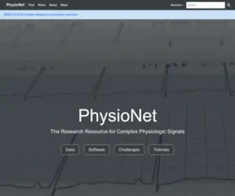 PHysionet.org(PHysionet) Screenshot