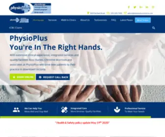 PHysioplusvictoria.com(Physiotherapy Victoria BC) Screenshot