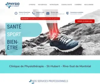 PHysiosthubert.com(Clinique Physiothérapie St) Screenshot