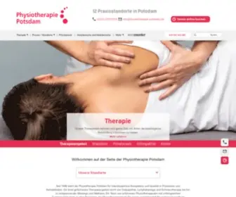 PHysiotherapie-Potsdam.de(Terminvereinbarung) Screenshot