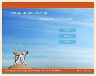 PHysiotherapie-Roediger.de(Physiotherapie Rödiger in Berlin) Screenshot