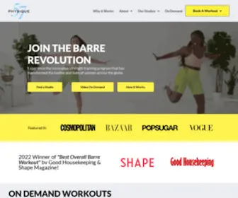 PHysique57.com(Barre Workouts) Screenshot