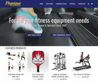 PHysiquefitness.com(Physique Fitness Stores Since 1962) Screenshot