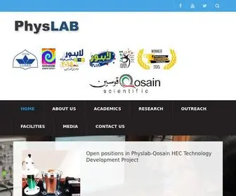 PHYslab.org(Physics for a change) Screenshot