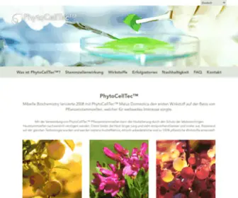 PHytocelltec.ch(Home) Screenshot