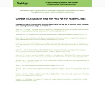 PHytologia.org(Back) Screenshot