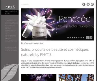 PHYTS.ca(Page d'accueil) Screenshot