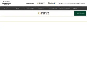 PHYZ-Golf.com(PHYZ Golf) Screenshot