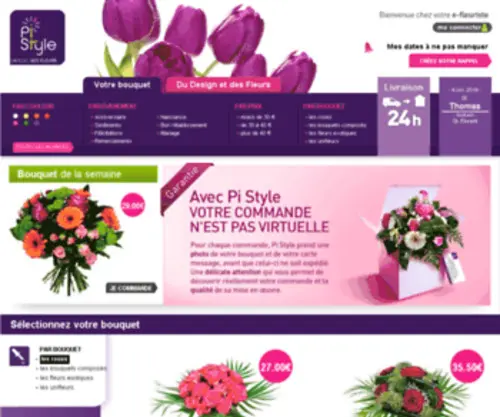 PI-STyle.fr(Livraison fleurs pas cher) Screenshot