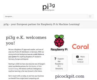 PI3G.com(Your European partner for Raspberry Pi & Machine Learning) Screenshot