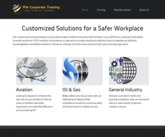 Piacorporatetraining.com(Aircraft Mechanic and Avionics Training) Screenshot