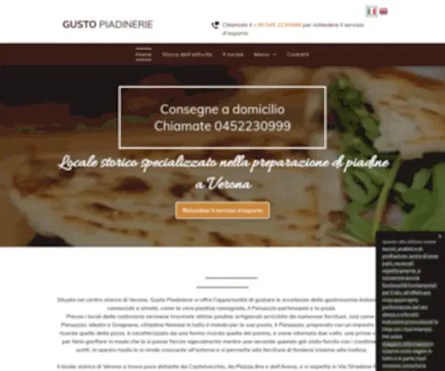 Piadineriagustoverona.it(Piadine e panuozzi in centro) Screenshot