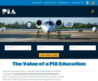 Pia.edu(Aircraft Mechanic and Avionics Training) Screenshot