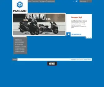 Piaggio.ma(Site officiel de distribution des modèles Piaggio au Maroc) Screenshot