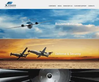 Piaggioaerospace.it(Piaggio Aerospace) Screenshot