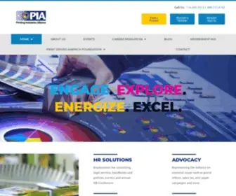 Pialliance.org(Printing Industries Alliance) Screenshot