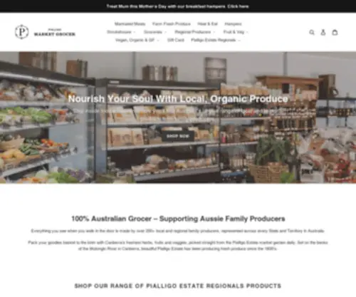 Pialligomarketgrocer.com.au(Pialligo Market Grocer Canberra) Screenshot