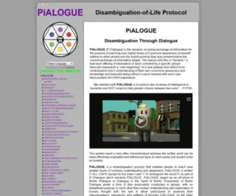 Pialogue.info(A Disambiguation Process (also PiALOG) Screenshot