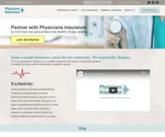 Piam.com(Physicians Insurance) Screenshot