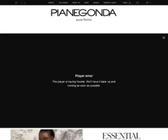 Pianegonda.com(Online sale of jewellery by Pianegonda) Screenshot