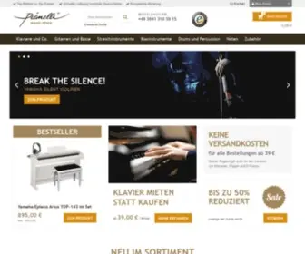 Pianelli.de(Musikinstrumente online finden) Screenshot