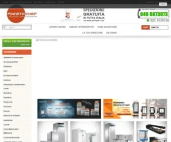 Pianetachef.com(Attrezzature Ristorazione e Macchine Alimentari) Screenshot