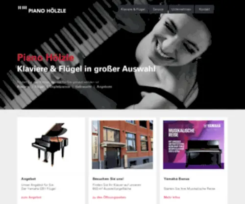 Piano-Hoelzle.de(Klavierfachgeschäft) Screenshot