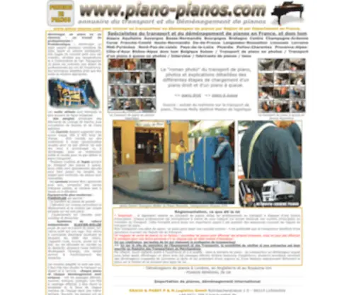 Piano-Pianos.com(Déménagement) Screenshot