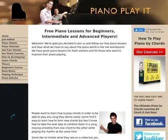 Piano-Play-IT.com(Free Piano Lessons for Free Spirits) Screenshot