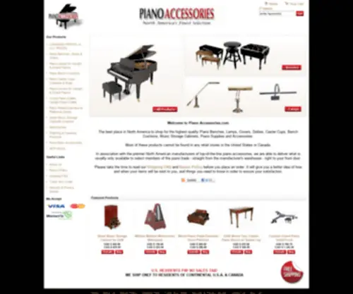 Pianoaccessories.com(Piano Accessories.com) Screenshot
