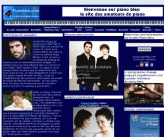 Pianobleu.com(Piano bleu le site des amateurs de piano) Screenshot