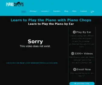 Pianochops.com(Piano Chops) Screenshot