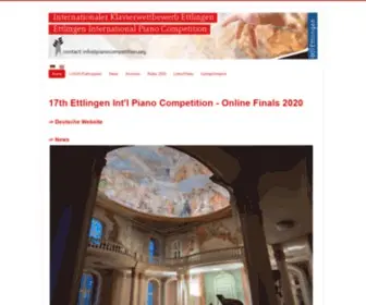 Pianocompetition.org(Home english) Screenshot