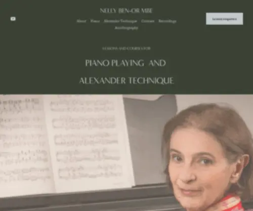 Pianocourseswithalexandertechnique.com(Nelly Ben) Screenshot