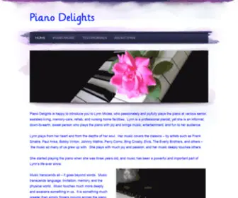 Pianodelights.com(Piano Delights) Screenshot