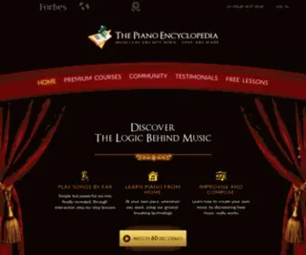 Pianoencyclopedia.com(Piano lessons) Screenshot
