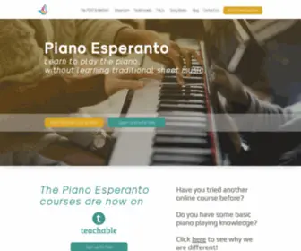 Pianoesperanto.com(Piano Lessons) Screenshot