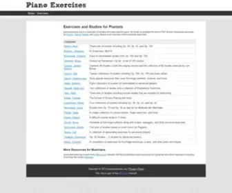 Pianoexercises.org(Pianoexercises) Screenshot