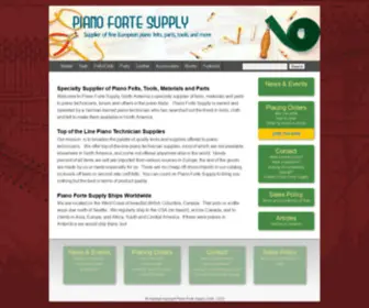 Pianofortesupply.com(Erwin's Piano Forte Supply) Screenshot