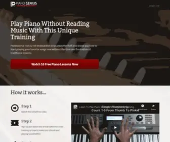 Pianogenius.com(Piano Genius) Screenshot
