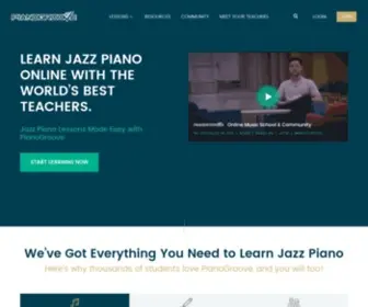 Pianogroove.com(Learn jazz piano with our streams high) Screenshot