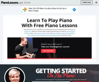Pianolessons.com(Piano Lessons Online) Screenshot