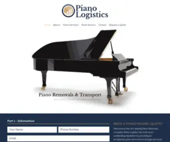 Pianologistics.co.uk(PIANO MOVERS AND STORERS) Screenshot