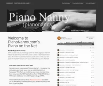 Pianonanny.com(Free Piano Lessons Online) Screenshot