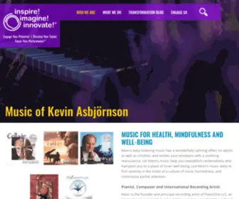 Pianoone.com(Music of Kevin Asbjörnson) Screenshot