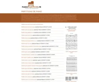 Pianopartitions.fr(Free Downloadable Sheet Music) Screenshot